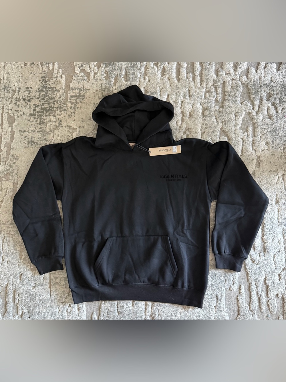 Fear of God Essentials Black Pullover Hoodie Size M NWT FASHION